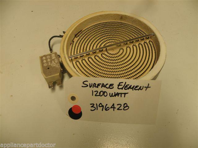 OVEN 3196428 1200 W SURFACE ELEMENT USED PART OVEN 3196428 1200 W SURFACE ELEMENT USED PART